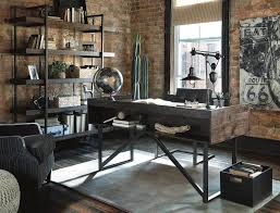 See more ideas about interior design, interior, design. Starmore Rustic Modern Wood And Metal Home Office Set With Large Bookcase Xo Ashley