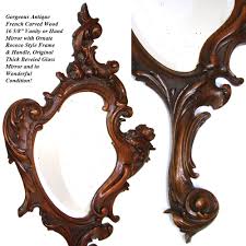 Dh mirror clear frame 80x60cm. Antique Victorian Era Hand Carved 16 5 Vanity Hand Mirror Frame Very French Ebay