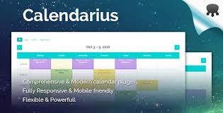 Calendarius Comprehensive And Modern Calendar Plugin For Wordpress By Mrpsiho Calendarius Is Absolutely Suitable For Fitnes Modern Calendar Plugins Wordpress