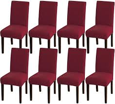 Give your dining and armchairs an instant facelift. Dining Room Chair Covers Stretch Chair Covers For Dining Room Kitchen Chair Covers Removable Chair Protector Covers For Dining Room Hotel Burgundy Fruugo Ae