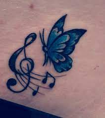 Tatto Vals De Las Mariposas Unique Butterfly Tattoos Music Tattoo Designs Butterfly Tattoo Designs