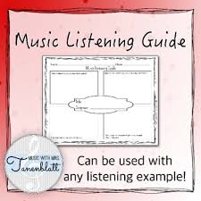 We did not find results for: Music Listening Guides Worksheets Teaching Resources Tpt