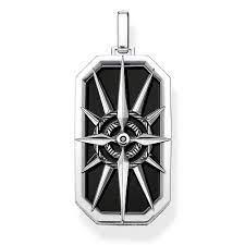 THOMAS SABO pendant Compass star black M-PE869-641-11 - Sofia.net