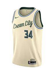 We have the official herd city edition jerseys from nike and fanatics authentic in all the sizes, colors, and styles you need. Nike Giannis Antetokounmpo City Edition Cream City Milwaukee Bucks Swi Bucks Pro Shop