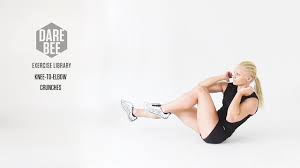 The forearm plank with knee to elbow side crunch is a challenging combo move that targets the abs, especially the obliques. Exercise Library Knee To Elbow Crunches Youtube