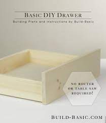 Build A Basic Diy Drawer Free Building Plans By Jenn At Build Basic Com Diy Drawers Wood Diy Woodworking Projects