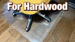 Chair mats formulated for carpets have a different texture and gripping ability than those made for hard floors. Protect Hardwood Floors With This Office Chair Mat Youtube