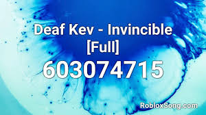 Aesthetic roblox hair and accessories codes. Deaf Kev Invincible Full Roblox Id Roblox Music Code Youtube