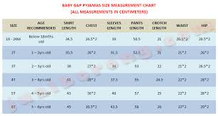 Gapkids Size Chart Www Bedowntowndaytona Com