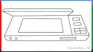 Thus the device scans the paper from different angles. How To Draw A Scanner Step By Step For Beginners Youtube