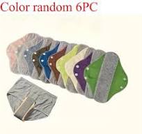 6pcs Acetate Period Kit Graphene Pads Reusable Leak-proof Sanitary Urine  Protection Pads for Menstrual Care Feminine Hygiene Product LX850016