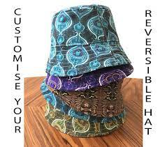Reversible Customised Bucket Hats Fishermans Hat Wide Brim Etsy Wide Brim Sun Hat Fabric Bucket Reversible Hats