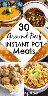 With your instant pot pressure cooker, you can make the best flavorful meals without a lot of effort! Healthy Recipes Healthy Instant Pot Recipes With Ground Beef
