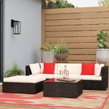 Outdoor accessories planters & gardening fire pits & tables pillows & poufs decor lighting & lanterns rugs now trending real outdoor transformations tie the space together by opting for a sunbrella sectional alongside other sunbrella furniture. Patio Sectional With Fire Pit Wayfair