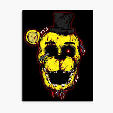 Check spelling or type a new query. Bloody Golden Freddy Fnaf Metallbild Von Moosegod Redbubble