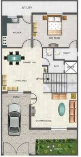 House Plan 20 X 50 Sq Ft Google Search Duplex House Design Duplex Floor Plans House Layout Plans