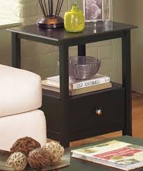 Dobson End Table With Storage In 2020 Living Room End Tables Dark Wood Furniture Living Room Farmhouse End Tables