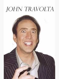 john travolta nicolas cage " Sticker for Sale by Stiedeman-US