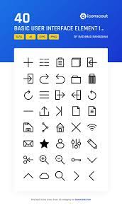 Download Basic User Interface Element Icon Pack Available In Svg Png Icon Fonts User Interface Icon Interface