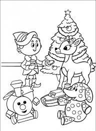 Prepare kids for your own fun family christmas tree traditions with these festive coloring pages. Characters Rudolph The Red Nosed Reindeer Coloring Book Rudolph The Red Nosed Chris Rudolph Coloring Pages Christmas Coloring Sheets Christmas Coloring Pages
