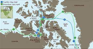 After crossing the northwest passage, amundsen made plans to go to the north pole and explore the writer roald dahl is named after amundsen. Nova Arctic Passage Tracing The Routes Printable Pbs
