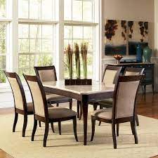 Marseille Marble Top Dining Room Set Marble Top Dining Table Rectangular Dining Table Marble Dining
