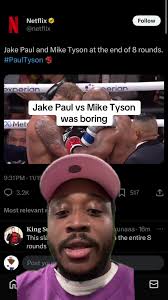 Jake Paul vs Mike Tyson was boring #boxing #jakepaul #miketyson #sports  #greenscreen, #Meta360