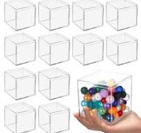 Amazon.com: Homaisson 12 PCS Acrylic Square Cube 4 x 4 x 4 ...