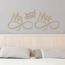 Mr Mrs Wall Sign Above Bed Decor Mr And Mrs Sign For Over Etsy Gold Wall Decor Bedroom Above Bed Decor Bed Decor