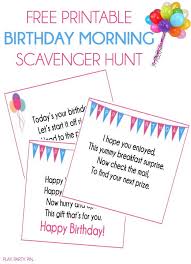 Scavenger Hunt To Find Birthday Present This Birthday Scavenger Hunt Sounds Like Such A Fun Way To Wake Someone Up On Their Birthday Scavenger Hunt Birthday Birthday Morning Birthday Morning Surprise