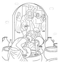 The woman at the well: Wedding At Cana John 2 1 11 Miracles Of Jesus Coloring By Mrfitz