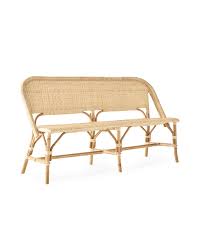 Our Beloved Riviera Chair Reimagined As A Gorgeous Bench In A Versatile All Natural Shade Crafted With Riviera Bench End Of Bed Bench Parisian Bistro Chairs