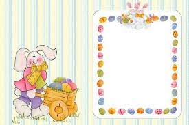 Cesta de ovos com coelho da páscoa. Imprima Aqui Seus Cartoes De Pascoa Cartao De Pascoa Cartoes De Pascoa Faca Voce Mesmo Em Casa