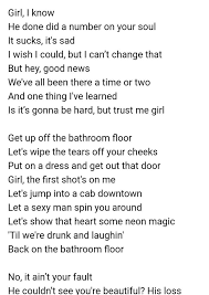 Bathroom Floor Maddie Tae Lyrics Lyrics Maddie Tae Trust Me