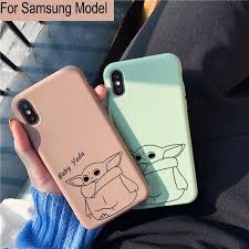 Lovely Baby Yoda Case For Samsung Galaxy Phone Case Diy Paint Girly Phone Cases Silicone Phone Covers