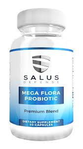 15x more active healthful probiotics. Mega Flora Probiotic Salus Defense
