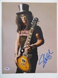 Black or white give in to me. Saul Hudson Slash Signed Autographed Guns N Roses 11x14 Photo Psa Dna Musik Musikinstrumente Bilder