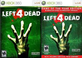 Left 4 Dead Video Game For Xbox 360 Standard Or Game Of The Year Edition Company Electronic Arts Ea Valve Softw Video Game Systems Games Left 4 Dead