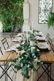 Love The Greenery Table Runner With Succulents Succulent Wedding Table Table Runners Wedding Succulents Decor