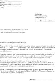 Modele De Lettre Contestation Radiation Pole Emploi A Personnaliser Et Envoyer Au Directeur D Agence