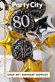 Buy products such as serves 24 80th birthday party supplies & decorations with banner, tablecloth, paper plates, napkins, cups & utensils at walmart and save. Make This Milestone Memorable Shop Party City For 80th Birthday Party Supplies 80th Birthday Party Decorations 70th Birthday Decorations 80th Birthday Party
