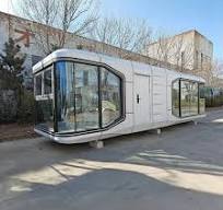 Smart Home Panoramic View Unrestricted Terrain Space Capsule Moduler Design for Easy Installation