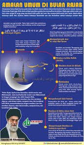 Umat islam juga sering menantikan kedatangan bulan muharram kerana adanya hari 'asyura yang mulia. Infografis Amalan Umum Bulan Rajab Ahlulbait Indonesia