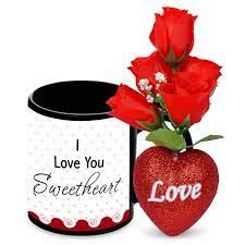 If you think you can st. Buy Alwaysgift Ceramic I Love You Sweetheart Valentines Day Mug With 5 Roses Heart Multicolour Online At Low Prices In India Amazon In