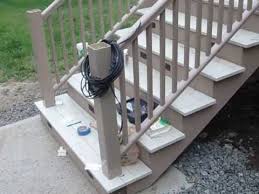 Timbertech radiancerail express by azek has dependable composite construction to withstand the weather and resist stains, fading, mold, and mildew. Azek Stairs Lights And Trim In Place Youtube