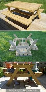 Diy Kids Sized Picnic Table Diy Picnic Table Kids Picnic Table Picnic Table Plans
