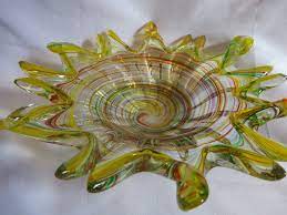 Vintage Hand Blown End Of Day 6 1 2 Vase In Excellent Condition 9 99 Hand Blown Glass Art Handcrafted Glass