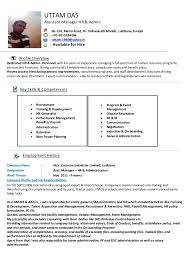Resume format for hr manager. Assistant Managet Hr Admin