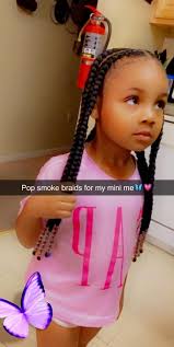 Little girls adore braided ponytails with beads, especially if you can add some colors. Pop Smoke Braids Video Kids Crotchet Hairstyles Lil Girl Hairstyles Little Girl Box Braids