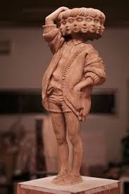 Vividly colorful abstract wood sculpture consistin. New Glitched Wood Carving Sculptures By Yoshitoshi Kanemaki